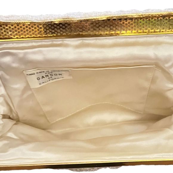 Vintage 1950s/60s Ganson of California “Made in Hong Kong” Beaded Clutch - Picture 6 of 6